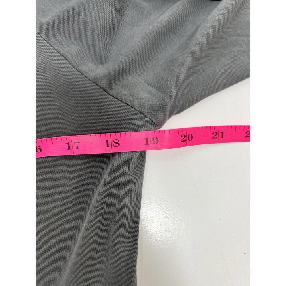 XCVI Wearables Gray Ruched Zip Front Dress NWT Stretchy Artsy Modern Sz L Grunge - Picture 9 of 9